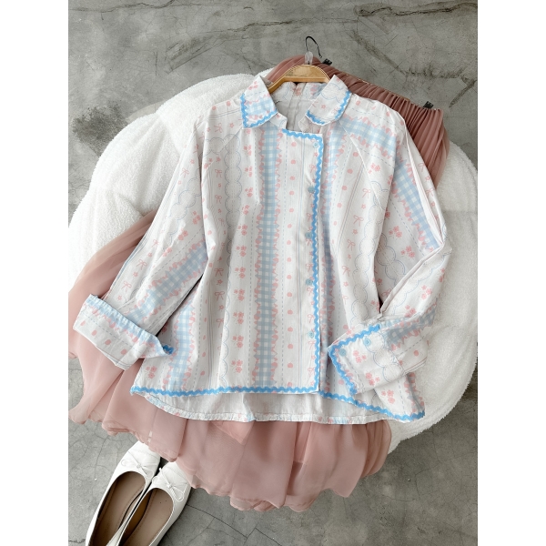 Winter Cotton Printed Top